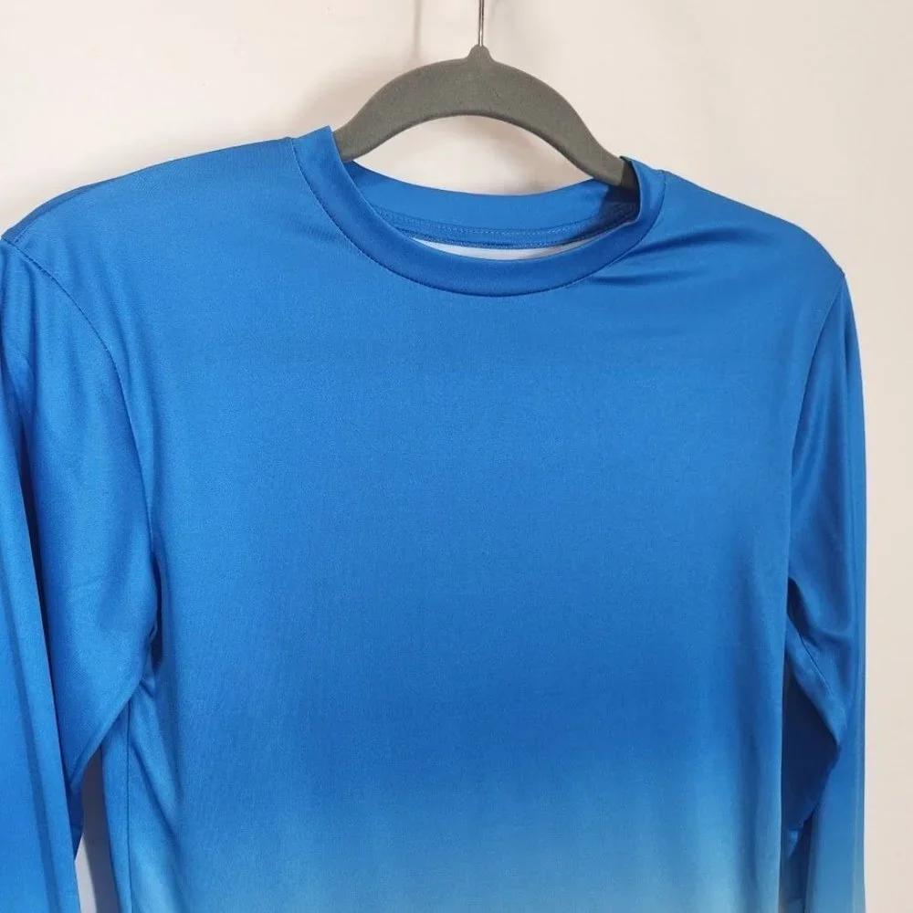 NWT Banana Boat Kids UPF Long Sleeve Rash‎ Guard Shirt Size Medium